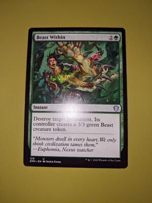 Beast Within x1 Dominaria United Commander 1x Magic the Gathering MTG
