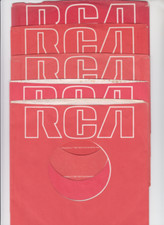 5 pcs - RCA Records Original Co 7" 45RPM Paper Sleeves - Lot - Used  
