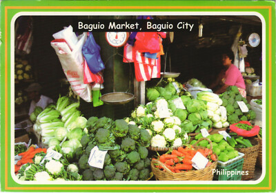 PC PHILIPPINES, BAGUIO MARKET, BAGUIO CITY, Modern Postcard (B40285)