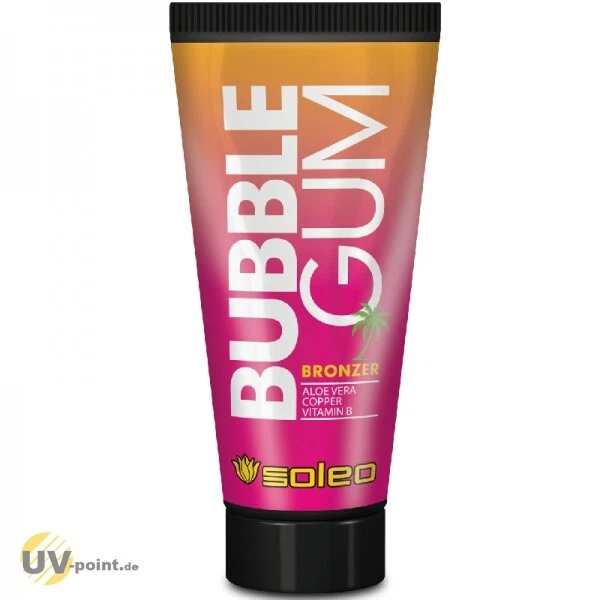 SOLEO BUBBLE GUM Bronzer 150ml Solarium Kosmetik Bräunungslotion