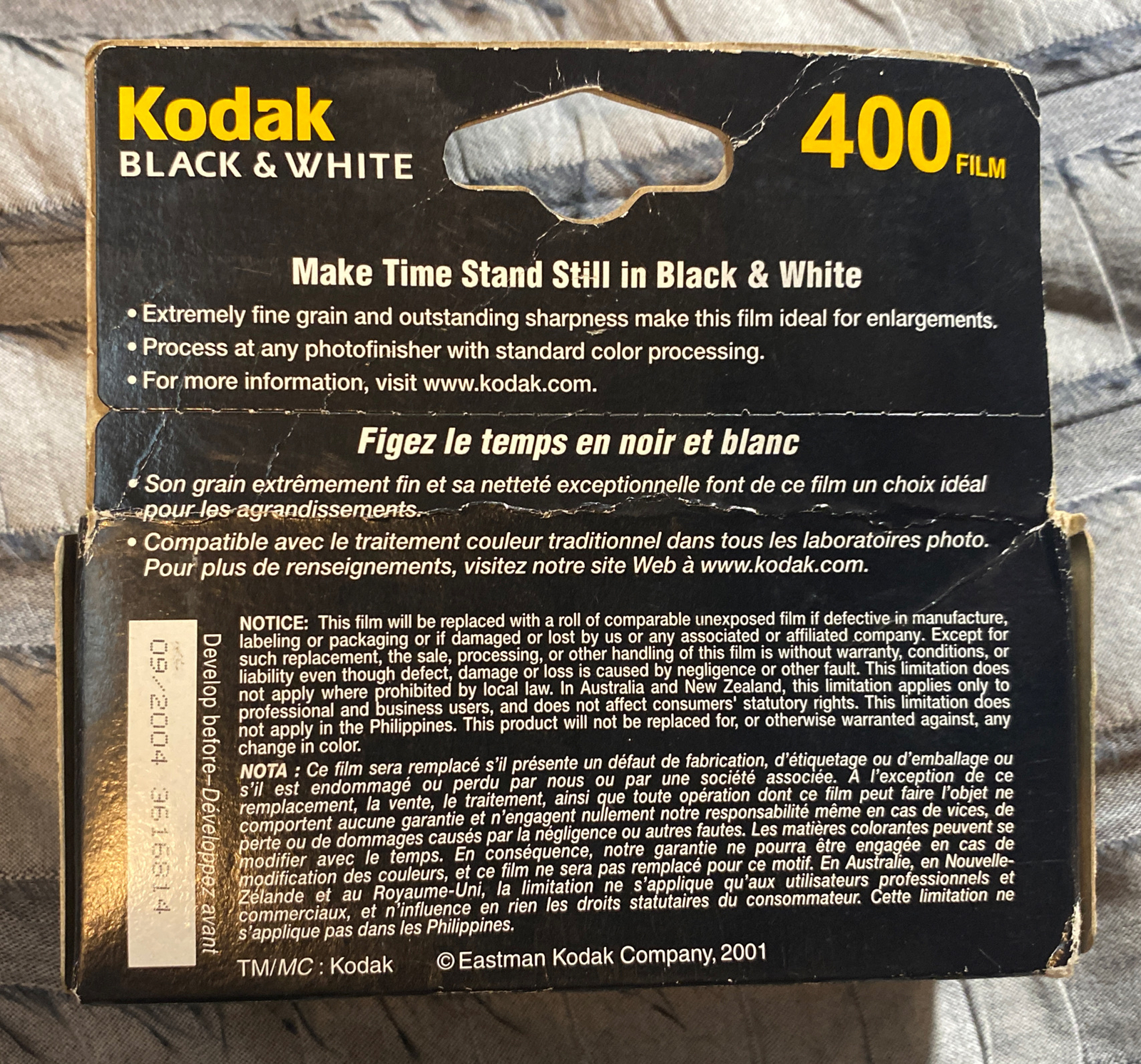 Kodak Black & White (B&W) 35mm ISO 400 Film, 24 Exposure 3Pack Expired