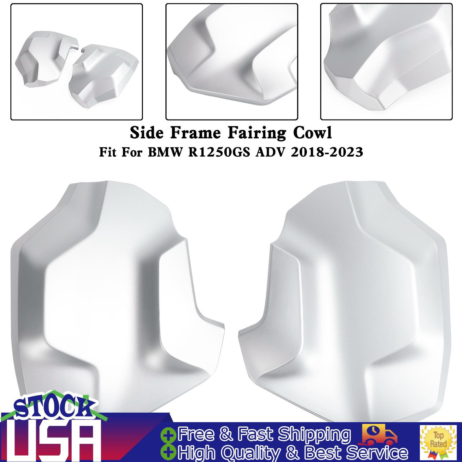 Side Frame Fairing Cowl Guards Radiator Cover For BMW R1250GS ADV 2018-23 Silver