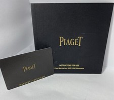 Piaget Garanzia (Warranty) in white Complete With Istruction Booklet  800P/809P