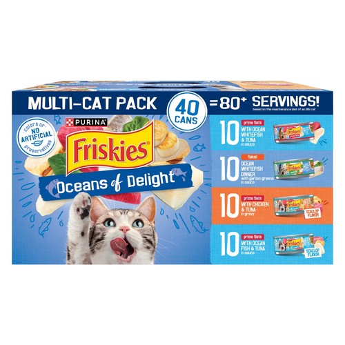 Gravy Variety Pack, Wet Cat Food, 5.5 oz Cans, 40 Pack