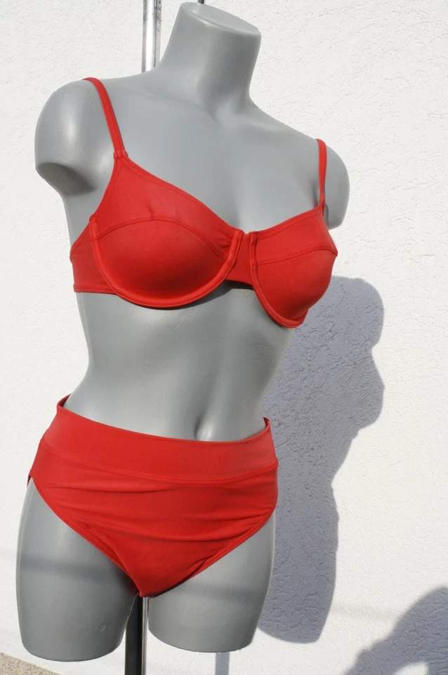 Saison-2023/24 380219 Debenhams Marken Bügel Bikini und Slip ROT in 36 CUP C - Bild 2 von 4