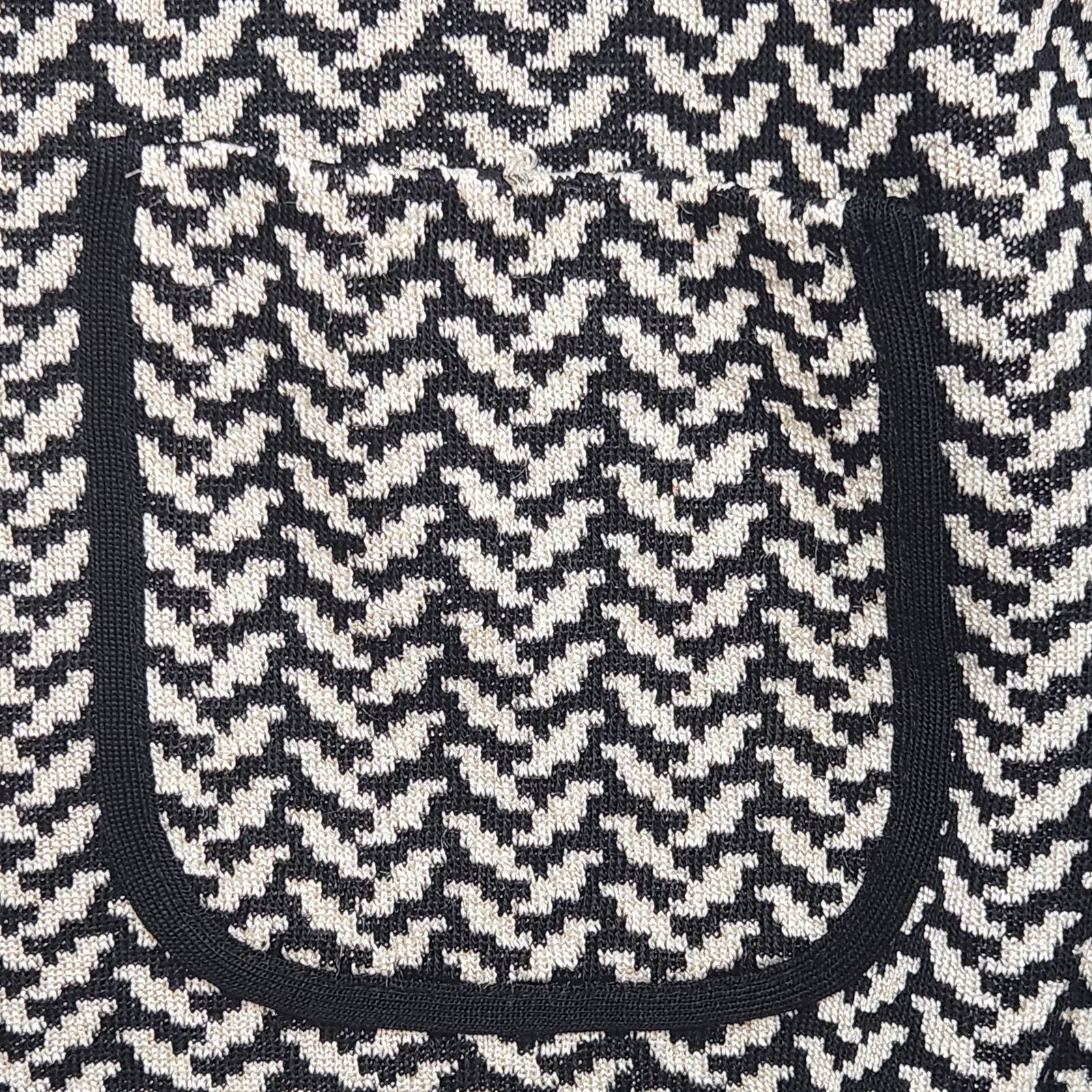 Exclusively Misook Size Small Zip Up Herringbone … - image 4