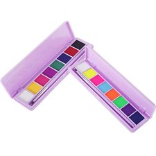 2 Packs Water Activated Eyeliner Palette with Matte Liner Make-up