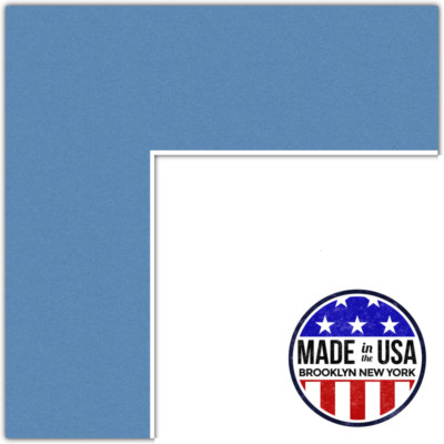 ArtToFrames Custom Liberty Blue Picture Photo Frame Mat Matting Board SM