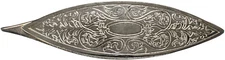 THE LACIS - TATTING SHUTTLE - ENGRAVED VICTORIAN - SILVER - 2 PIECES