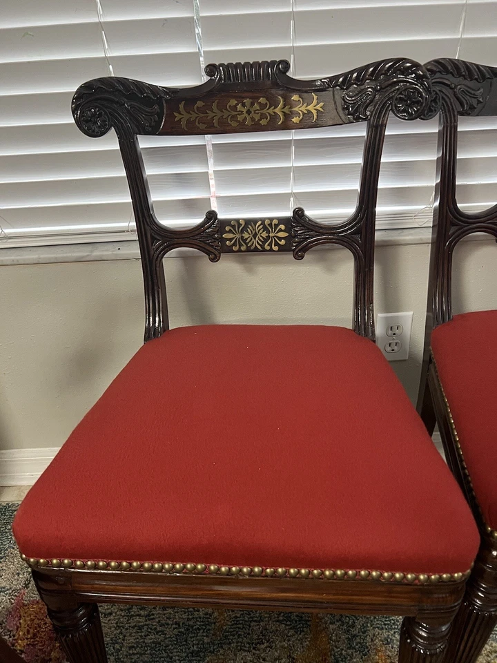 Juego de 6 sillas de comedor Exquisite Regency (Bridgerton) Era Foto 4 de 4