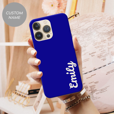 Personalisierte Handyhülle Pastell Name Hardcover für iPhone 11 12 13 Pro Max XR 8