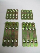 4 Paar Zapfenband 9x3x65mm 1/2 mit Scheibe gelb verzinkt