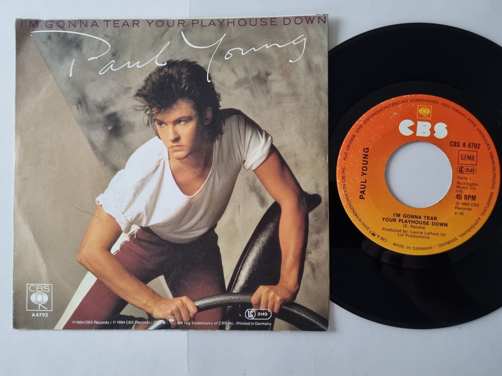 Paul Young - I'm gonna tear your playhouse down 7'' Vinyl Holland