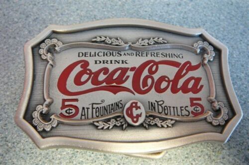 Vintage Bronze Tiffany & Co Studio New York Coca-Cola Belt Buckle