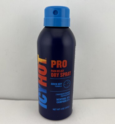 Icy Hot PRO Pain Relief Dry Spray, Quick Drying Formula, 4 oz - FREE SHIPPING!