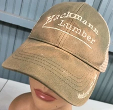 Hackmann Lumber St. Louis Discolored Well Worn Snapback Baseball Hat Cap