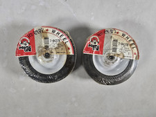 2PCs 6" x 1.50" Lawn Mower Steel Wheels Diamond Tread Hub Width 1-5/8" Bore 1/2"