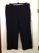 ANN TAYLOR LOFT SOLID NAVY BLUE MARISSA FIT CAPRI PANTS SZ 12 1006