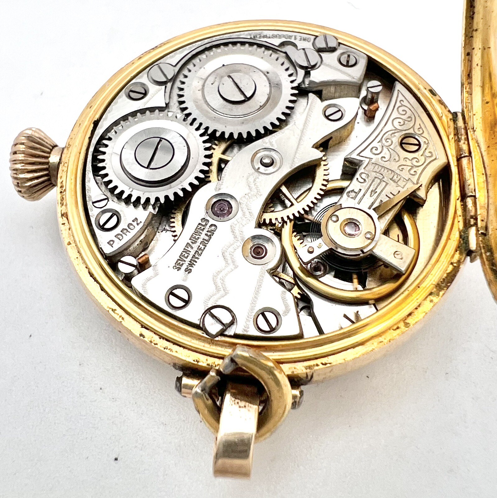 Antique Fancy Dial Gold Filled Swiss 0s Humbert Pocket Watch eBay