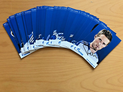 Lot De 26 Cartes Autographes FC Schalke 04 – Signatures Originales – Collection