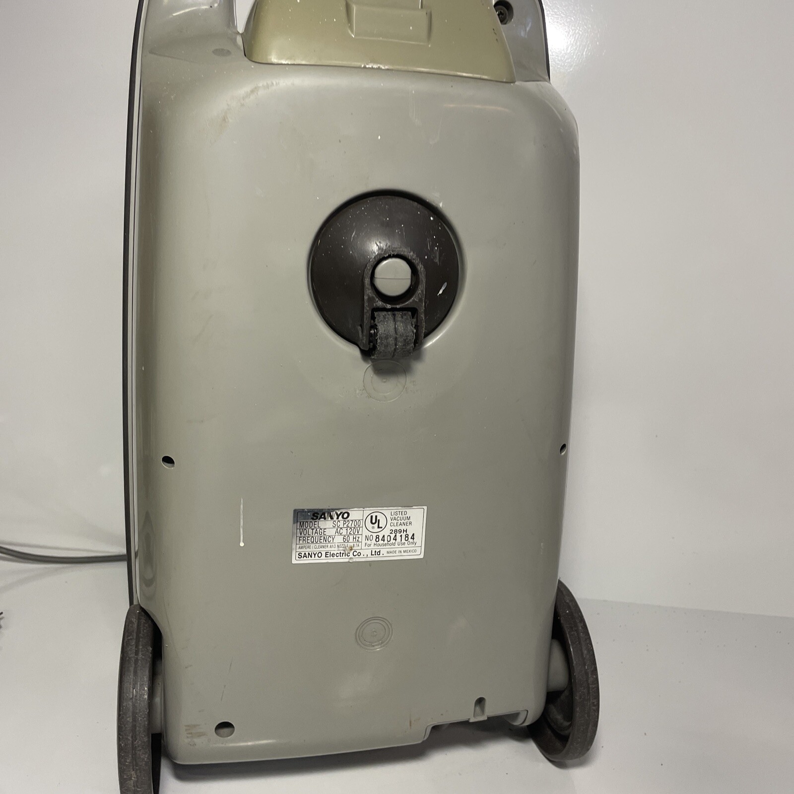 Vintage RARE SANYO Bag VACUUM CLEANER Canister Only Works Great Green