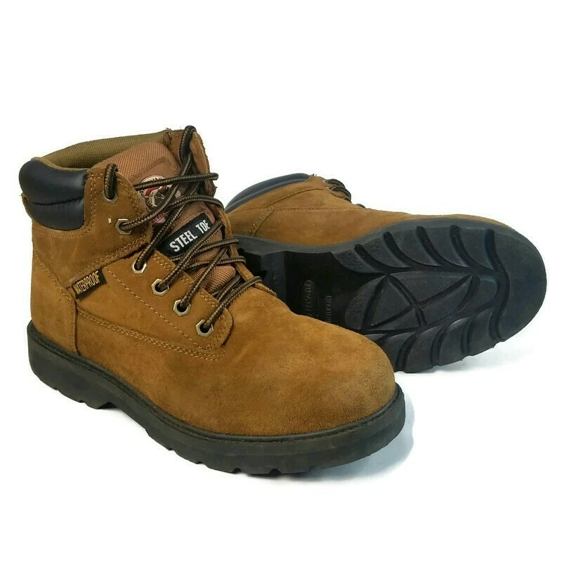 Brahma Men s ALPHA Work Boot Leather Steel Toe Waterproof Oil Slip Resistant 9M