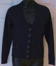 Ann Taylor Womens Purple Cardigan Sweater XS Merino Wool Sharp Must C