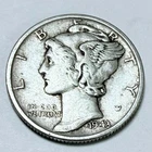 1943 S MERCURY DIME *90% SILVER, Circulated Coin, Free Shipping #6702