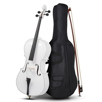 4/4 Size Cello Top Professional Basswood +Bag+ Bow+ Rosin + Bridge Fit Student