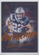 2020 Panini Luminance Dynamic Orange 77/100 Christian McCaffrey #D6 0c6