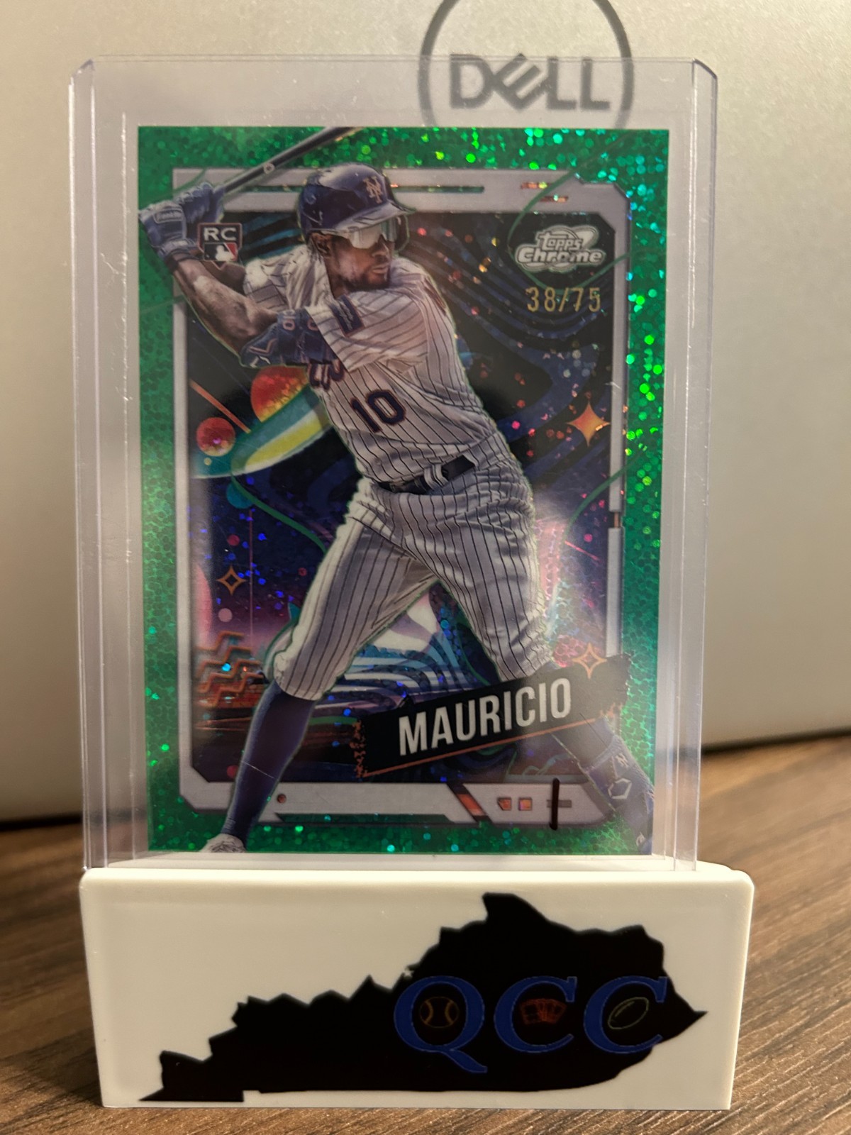 2024 Topps Cosmic Chrome - Ronny Mauricio #10 Green Space Dust /75 (RC)