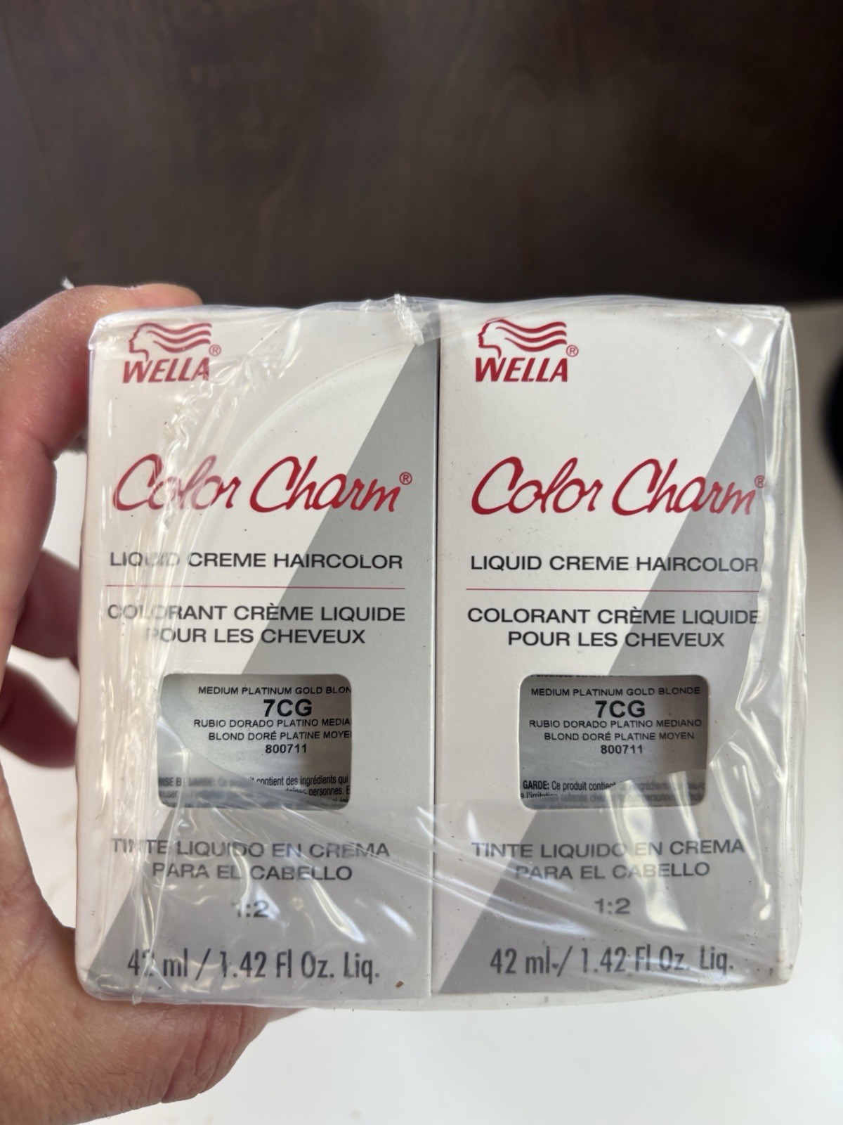 Charm Permament Liquid Haircolor 7cg Medium Platinum Gold Blonde