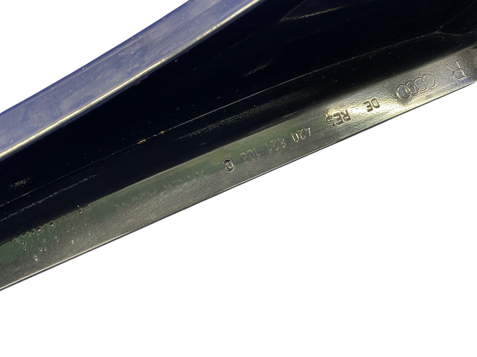 2008-2015 AUDI R8 FRONT RIGHT FENDER GARNISH TRIM PANEL PHANTOM BLACK PEARL