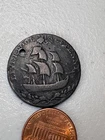 1793 British Trade Token "Condor" Holed Circulated Condition SKU#38884