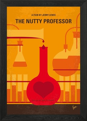 No976 Der verrückte Professor Gerahmtes Wandbild Poster Druck Bild