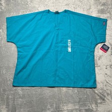 Cherokee Scrub Top Teal Originals V-Neck Workwear 4777 Unisex 2XL NWT