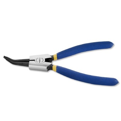 WISEPRO Circlip Pliers Internal/External 7'' External (45 Degree Angled), Blue 
