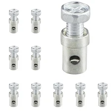 10Pcs Universal Clutch Brake Throttle Cable Ends Stops 1/8" Cable Clamps Lock 