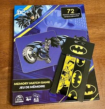 DC Comics Batman Memory Match Game Box Set Kids Game NEW includes bracelets! 