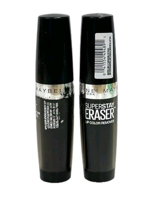 2~Maybelline New York Superstay Eraser Lip Color Remover 0.10 oz NEW