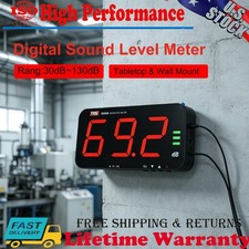 Decibel Meter, Digital Sound Level Meter Portable Sound Meter 30–130 dB MAX Data