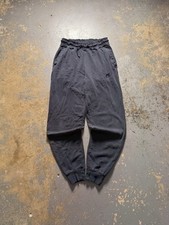 Vintage Nike Y2K Grunge Distressed Black Baggy Essential Jogger Sweatpants XS 