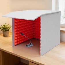 Portable Vocal Booth Microphone Isolation Booth Cube Music Recording Studio