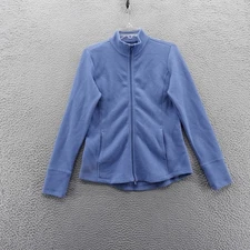 Walter Hagen Womens Clubhouse Full Zip Jacket Mid Blue Textured Small NEW