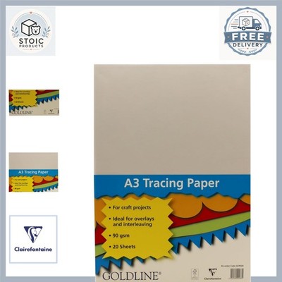 Transparentpapier A3 Packung 20 Blatt 90 g/m² transparent zum Überlagern oder Verschachteln
