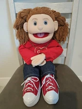 2005 Sunny & Co Toys Hand Ventriloquist Puppet With God Heart On Front Shirt