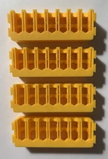 DEWALT TOUGH CASE INSERT BIT HOLDER X4 RACKS YELLOW STORAGE RACK NO BITS 7 WIDE