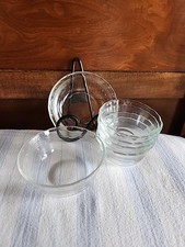 Lot 6 Pcs Vtg 2-PYREX & 4-Pyrex Clear Glass Custard Dessert Cups 465 464 463