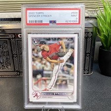 2022 Topps Series 2 Spencer Strider #509 PSA 9 Atlanta Braves Rookie