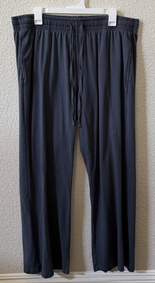 Pact Organic Cotton Size XL Steel Blue Luxe Wide Leg Lounge Pant  FLAW